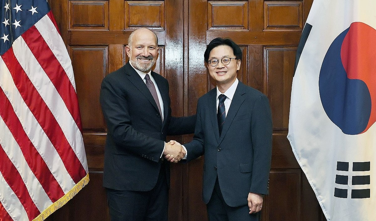 김정관 장관, 미국 상무부 장관 면담(사진=연합뉴스)