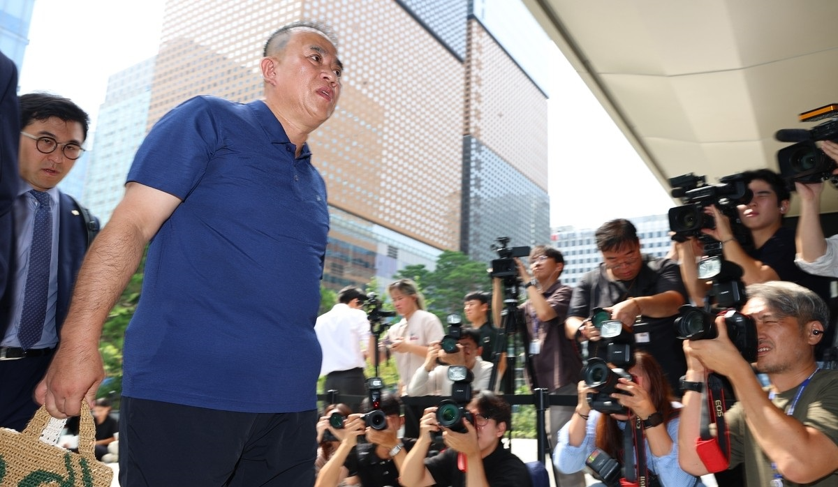 특검 출석하는 명태균(사진=연합뉴스)