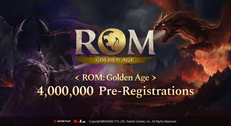 위메이드, 웹3 MMORPG '롬: 골든 에이지' 사전예약 400만 돌파