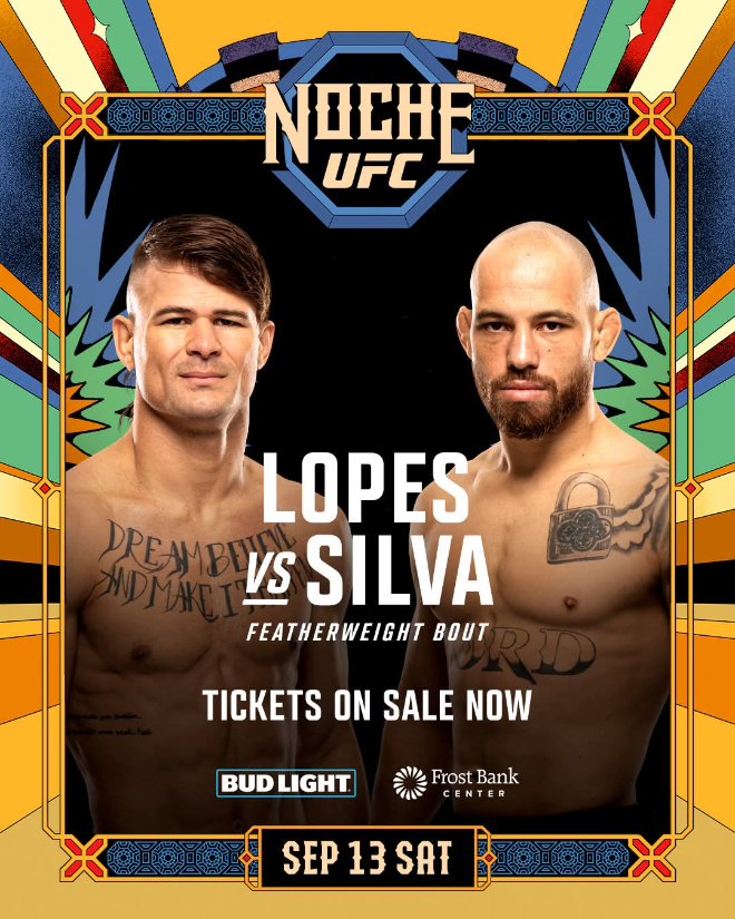 노체 UFC 로페스 vs 실바 포스터. (사진=. UFC 한국 미디어커뮤니케이션)