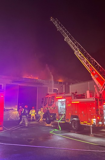 증평 사료 생산 공장 화재(사진=연합뉴스)