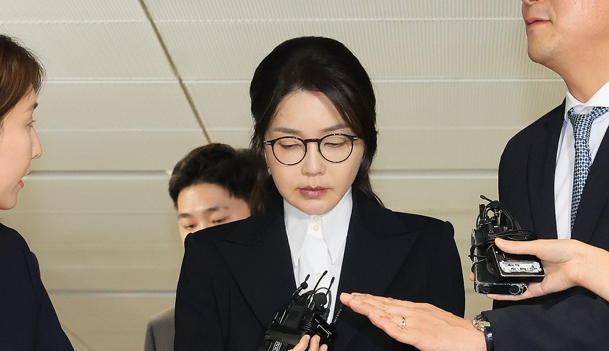 피의자 조사 마친 김건희 여사(사진=연합뉴스)