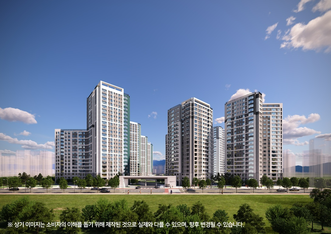 에코델타시티 푸르지오 트레파크 투시도.