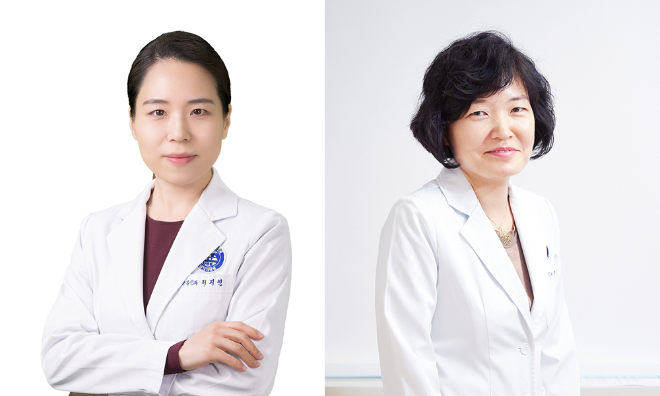 (왼쪽부터) 분당차여성병원 산부인과 이지연, 정상희 교수. 사진=분당차병원