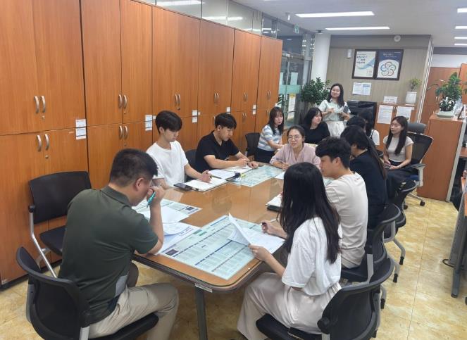 화순군 인허가 협의 관련 TF팀 회의 모습