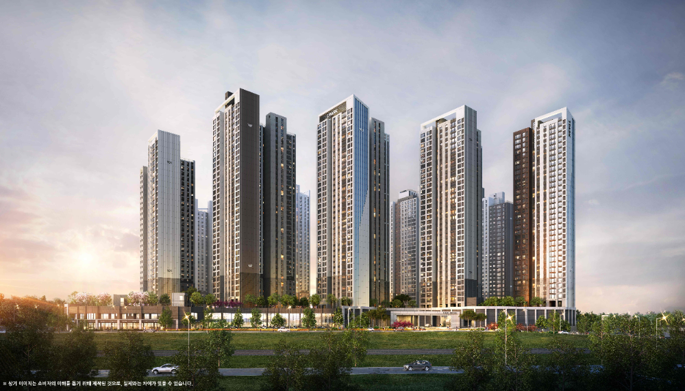 천안 아이파크 시티 2단지 투시도.