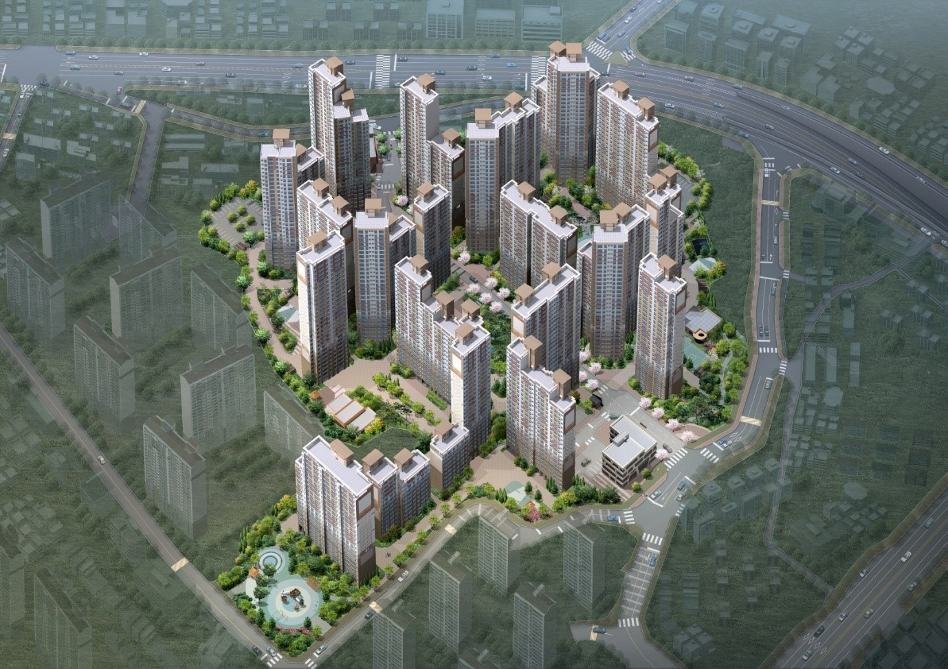 남양주 진주아파트 재건축 조감도.(사진=동문건설)