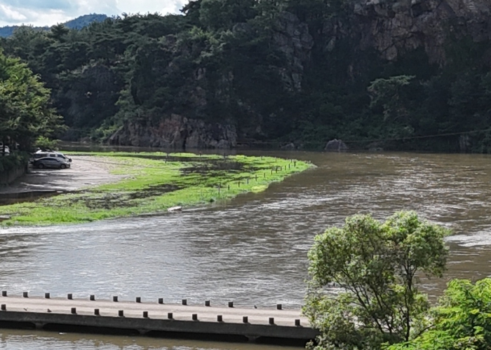 드론 예찰 중 찍은 사진