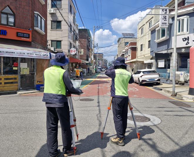 측량 조사 현장 사진