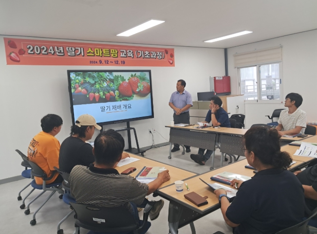양양군, ‘2025년 딸기 스마트팜 기초과정’ 교육생 모집