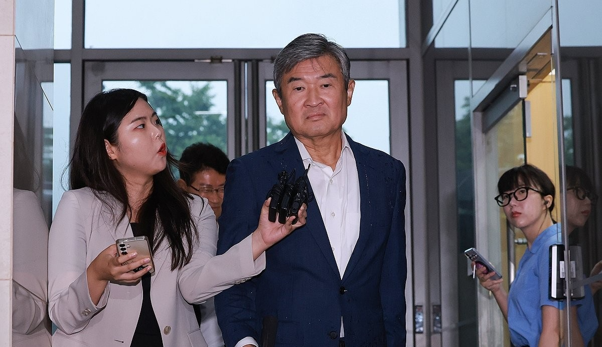 피의자 신분으로 해병특검 3차 출석하는 조태용 전 국가안보실장(사진=연합뉴스)