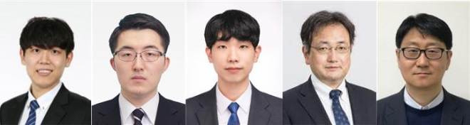 (왼쪽부터) 고려대 한민희 박사(제1저자), 와세다대 타쿠야 요코오 석사과정(제1저자), 고려대 박진용 박사과정(공동저자), 와세다대 켄이치 오야이즈 교수(교신저자), 고려대 박성남 교수(교신저자). 사진=고려대