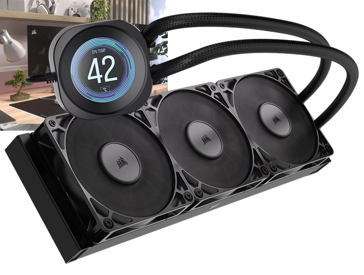 커세어, ‘노틸러스 RS LCD’CPU 쿨러 선보여