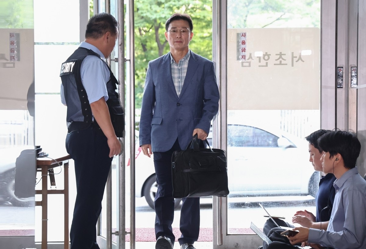 포렌식 참관 위해 특검 출석하는 임성근 전 사단장(사진=연합뉴스)