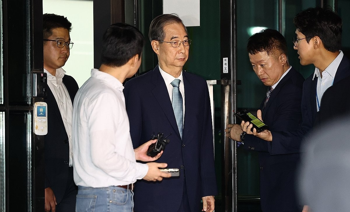 내란특검 나서는 한덕수 전 국무총리(사진=연합뉴스)