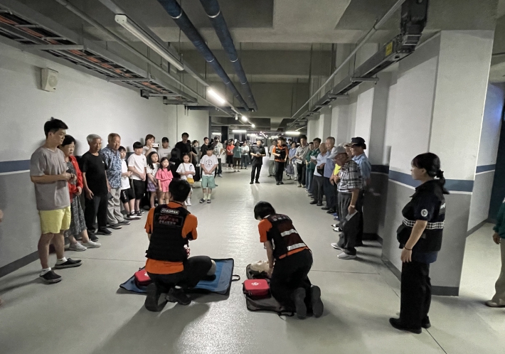 진천군 공습대비 민방위 훈련