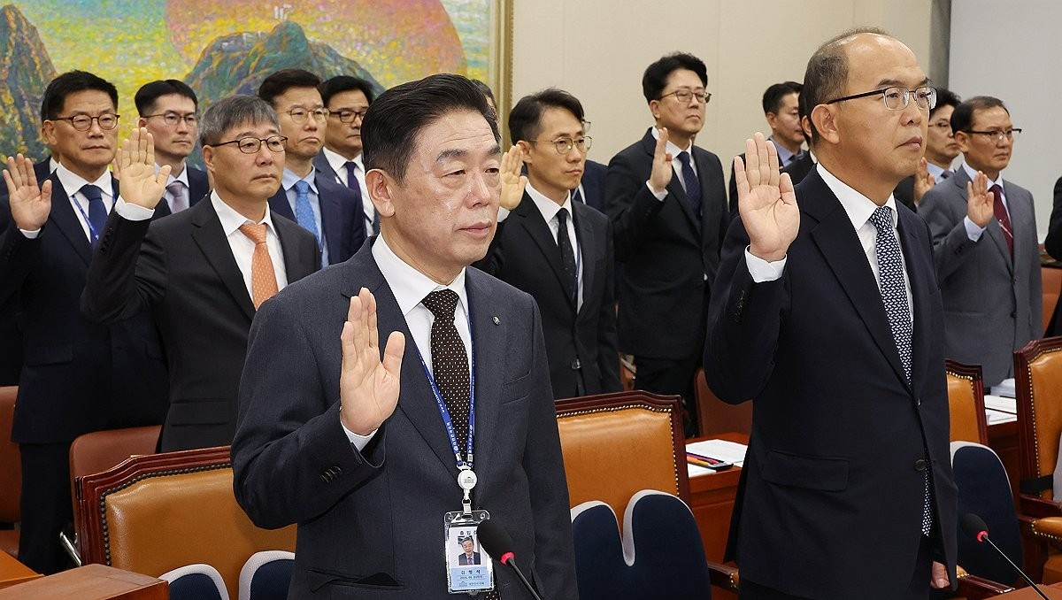 선서하는 김형석 독립기념관장(사진=연합뉴스)