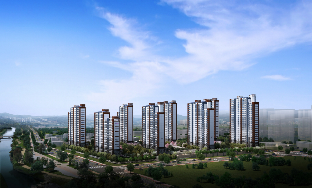 안성 아양 B2블록 금성백조 예미지 투시도.