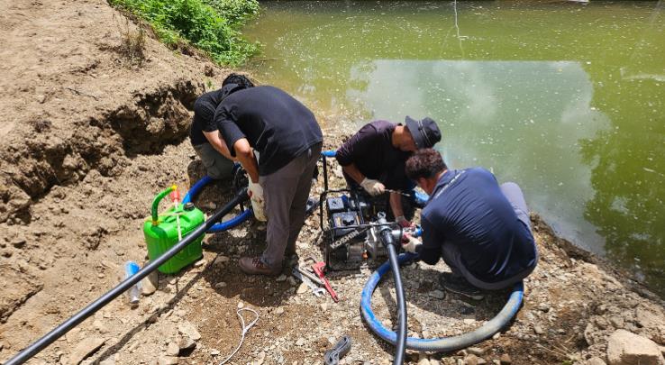 강릉시, 폭염에 대응해 농업용수 확보에 총력
