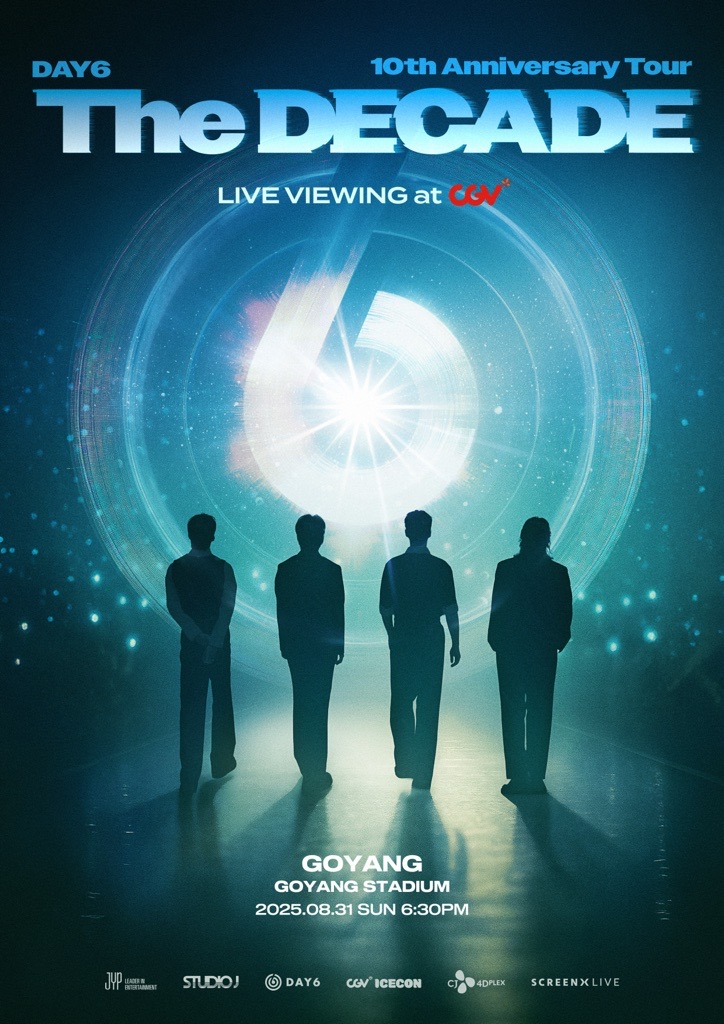 CGV, DAY6 10주년 기념 콘서트 SCREENX 생중계