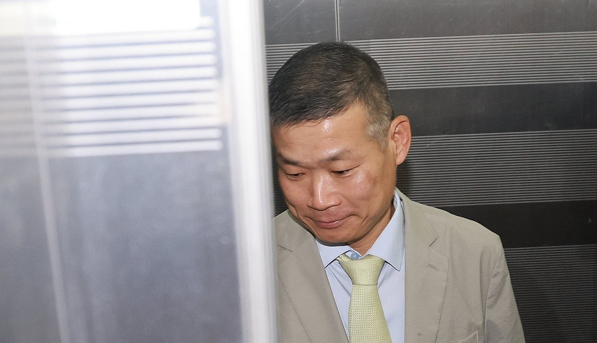 김동혁 전 국방부 검찰단장, 피의자 신분으로 해병특검 출석(사진=연합뉴스)