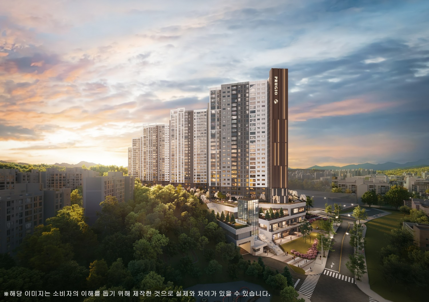 탑석 푸르지오 파크7 석경투시도