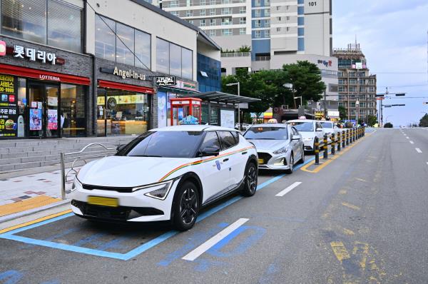 택시 지원 사업 관련(택시승강장 전경)