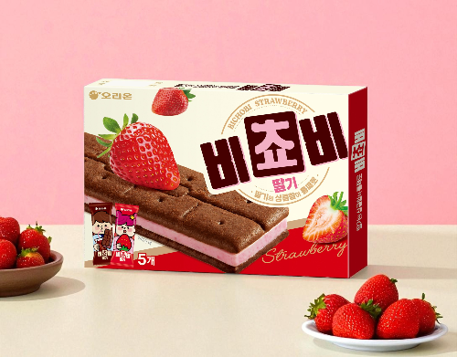 오리온, 한정판 ‘비쵸비 딸기’ 선보여