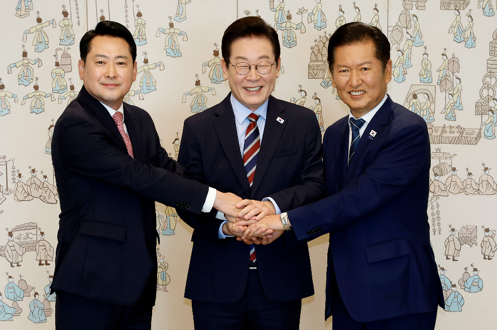 이재명 대통령, 여야 지도부 회동(사진=연합뉴스)