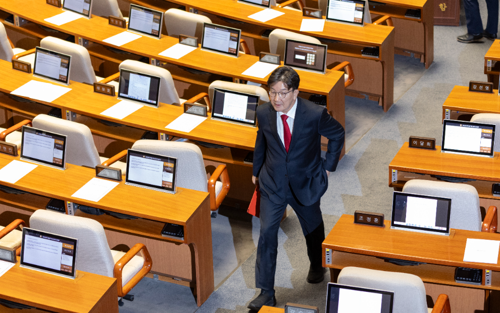 국회에서 자신의 체포동의안에 투표하고 나오는 권성동 의원(사진=연합뉴스)