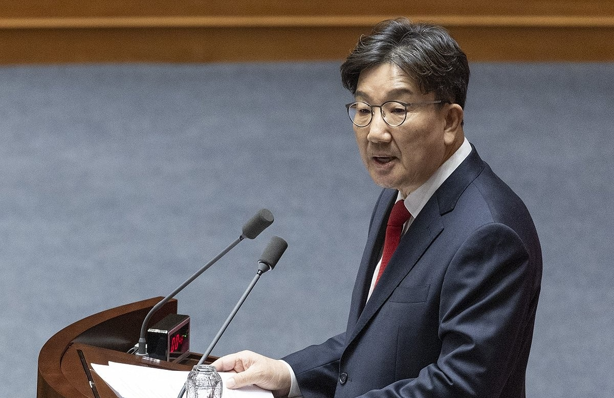 체포동의안에 대한 신상 발언하는 권성동(사진=연합뉴스)