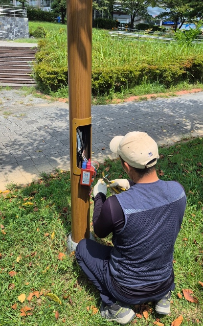 공원 가로등 일제점검 완료!