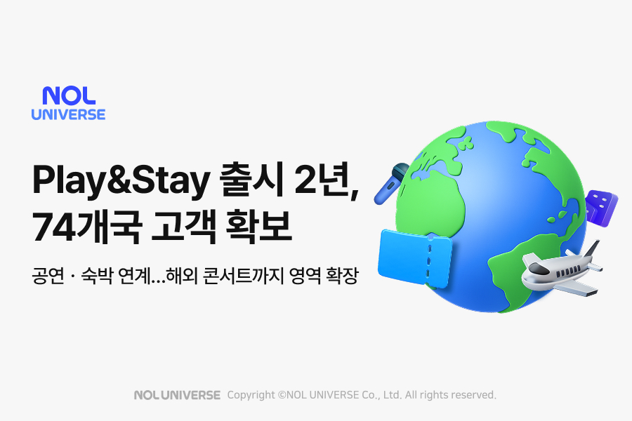 놀유니버스, Play&Stay 패키지 74개국 고객 확보