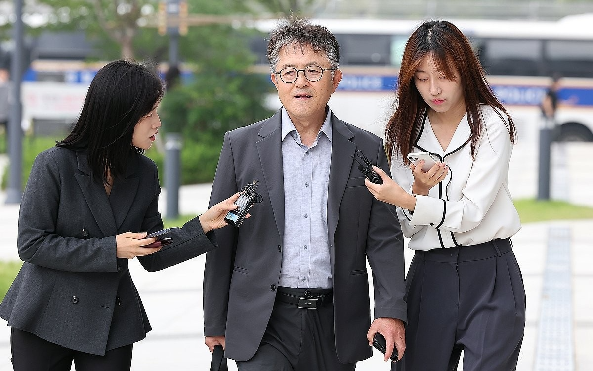 '종묘 차담회 의혹' 이재필 궁능유적본부장 특검 출석(사진=연합뉴스)