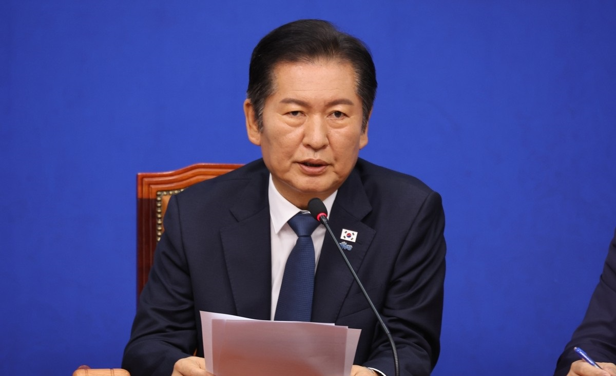 최고위서 발언하는 정청래(사진=연합뉴스)