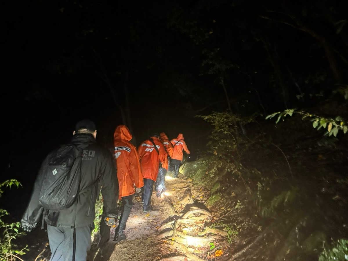 실종 당일 수색 중인 모습(사진=연합뉴스)