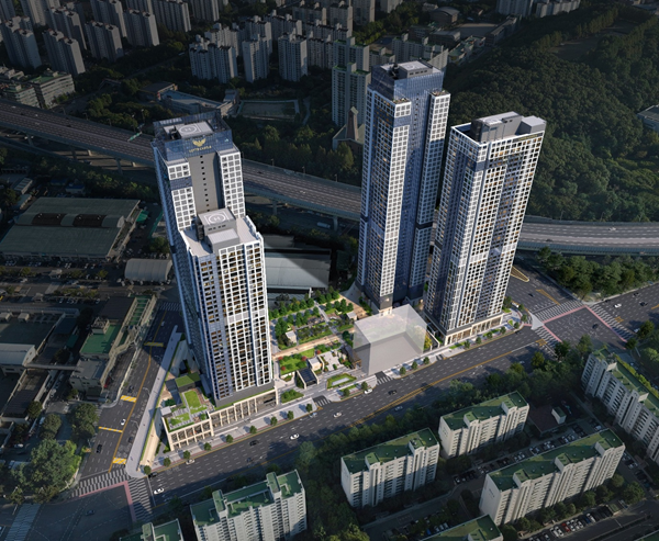 평촌 롯데캐슬 르씨엘 조감도