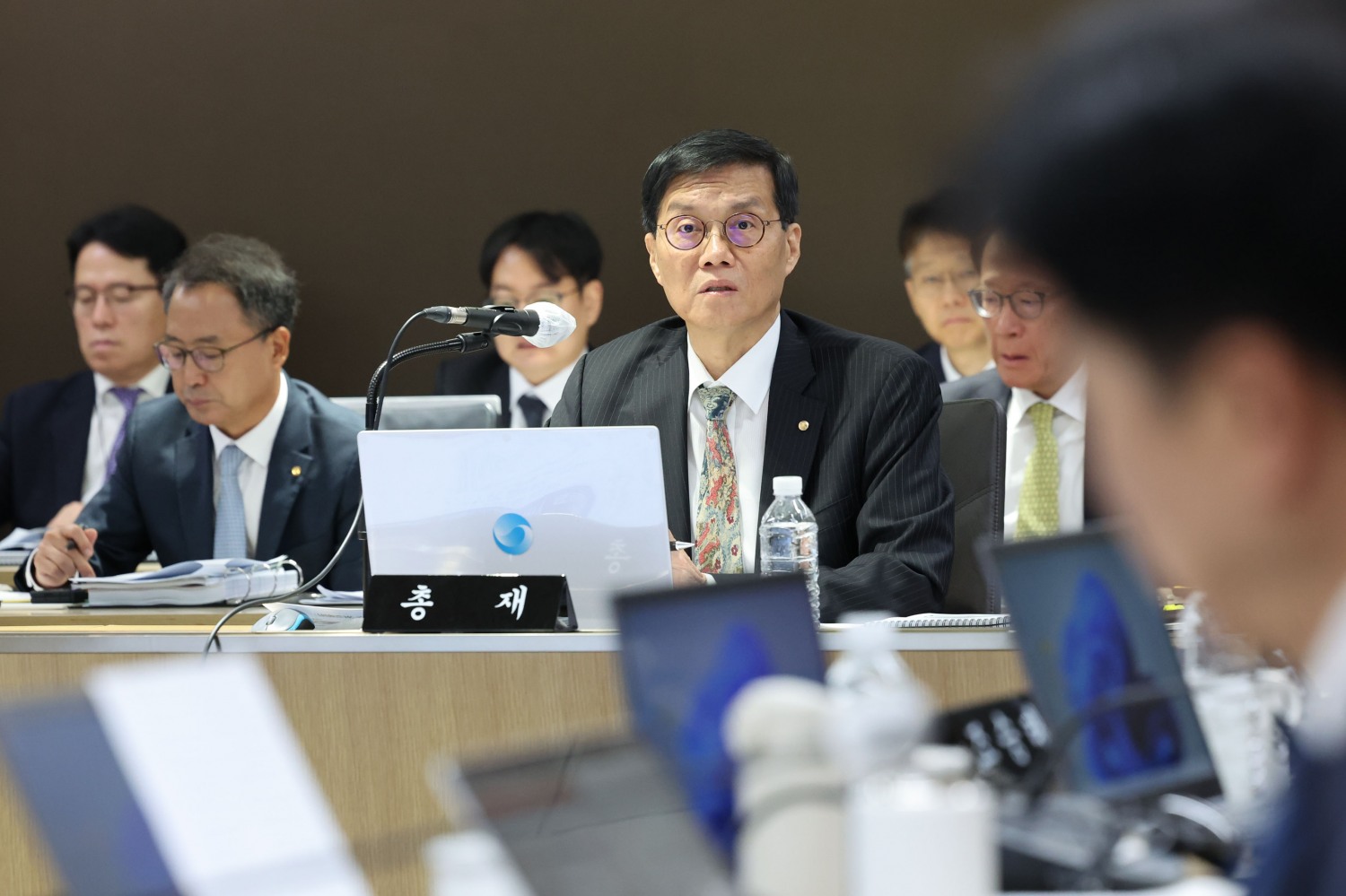 이창용 한국은행 총재가 20일 서울 중구 한국은행에서 열린 국회 기획재정위원회의 한국은행에 대한 국정감사에서 의원질의에 답하고 있다. 사진=연합뉴스