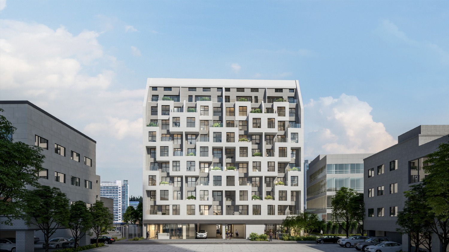 루컴즈힐 더테라스 전경.