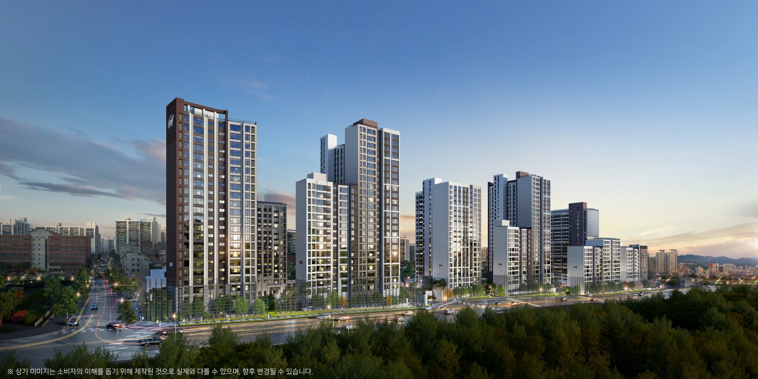 힐스테이트 이수역센트럴 메인 투시도.