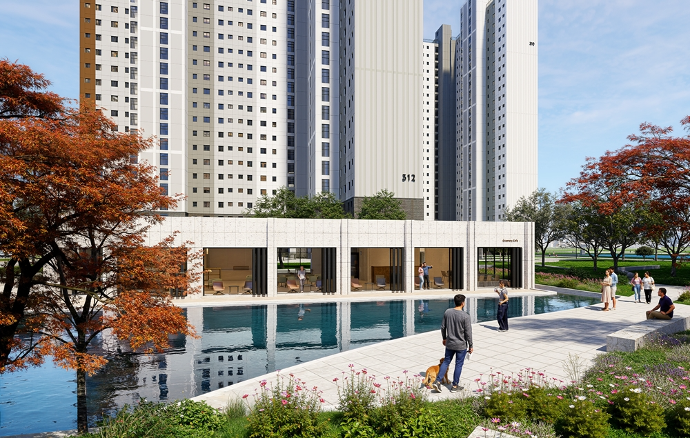 '풍무역 푸르지오 더 마크' 티하우스.