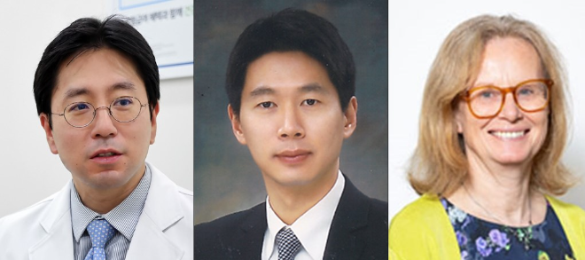 (왼쪽부터) 세브란스병원 내분비내과 이용호 교수, 분당서울대병원 내분비대사내과 임수 교수, 레스터대학 멜라니 데이비스 교수. 사진=분당서울대병원
