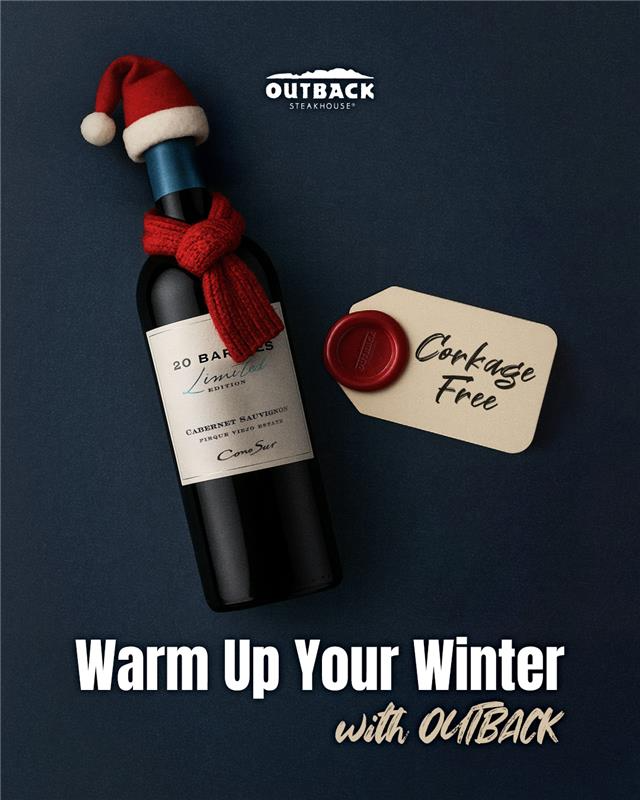 아웃백, 연말 시즌 와인 할인 행사 진행