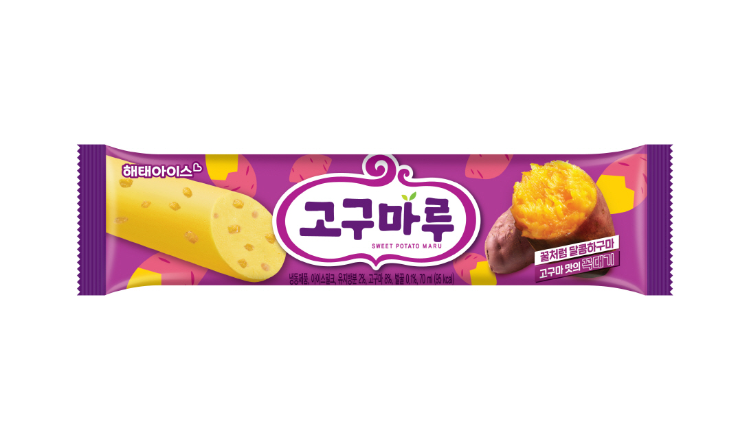 해태아이스, 가을 한정 ‘고구마루바’ 출시