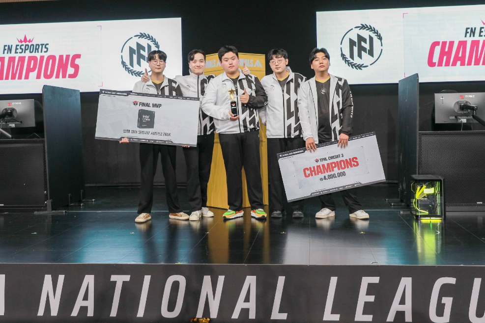 넥슨 ‘더 파이널스’ 내셔널 리그 서킷3 ‘FN 이스포츠’팀 최종 우승