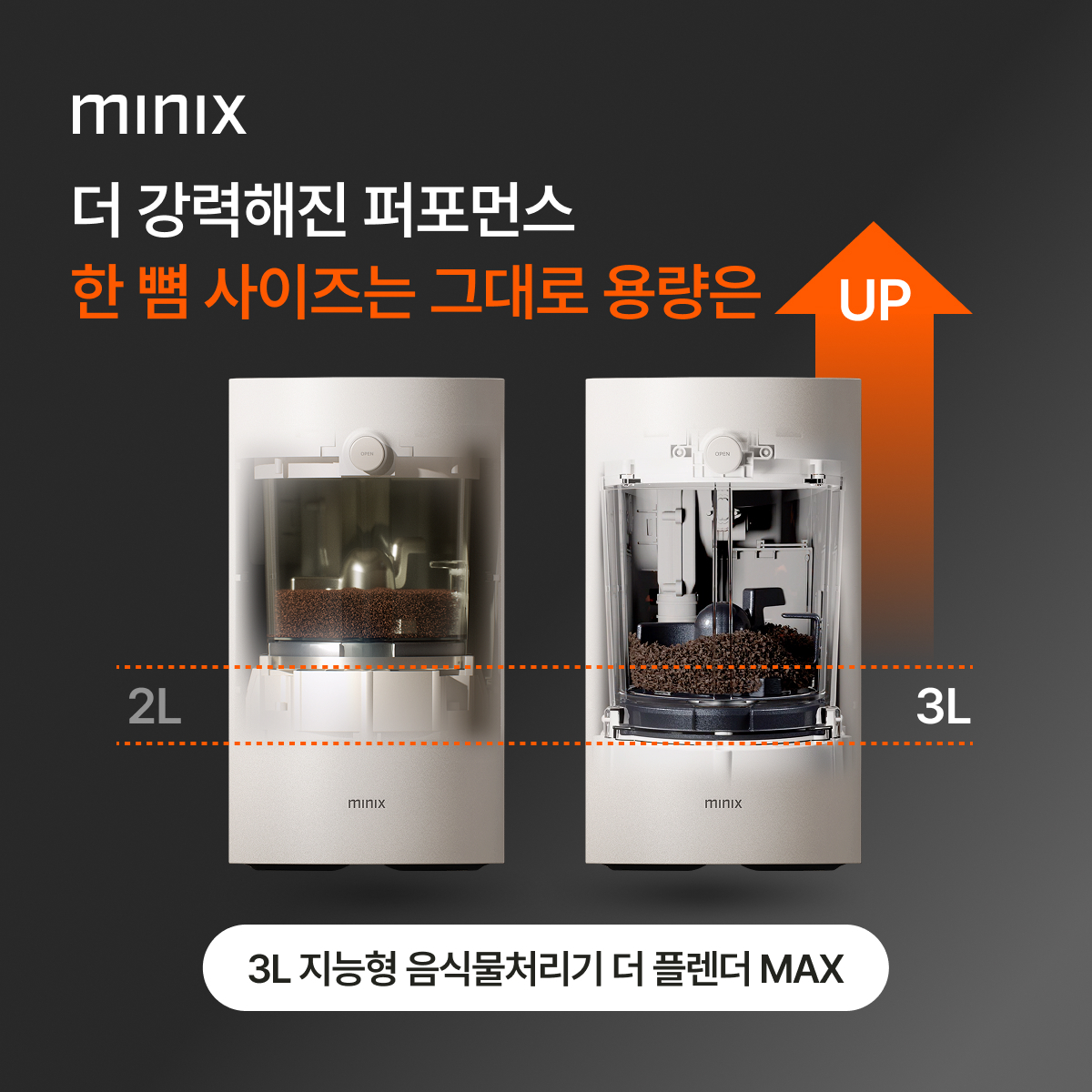 미닉스, 지능형 음식물처리기 ‘더 플렌더 MAX’ 출시