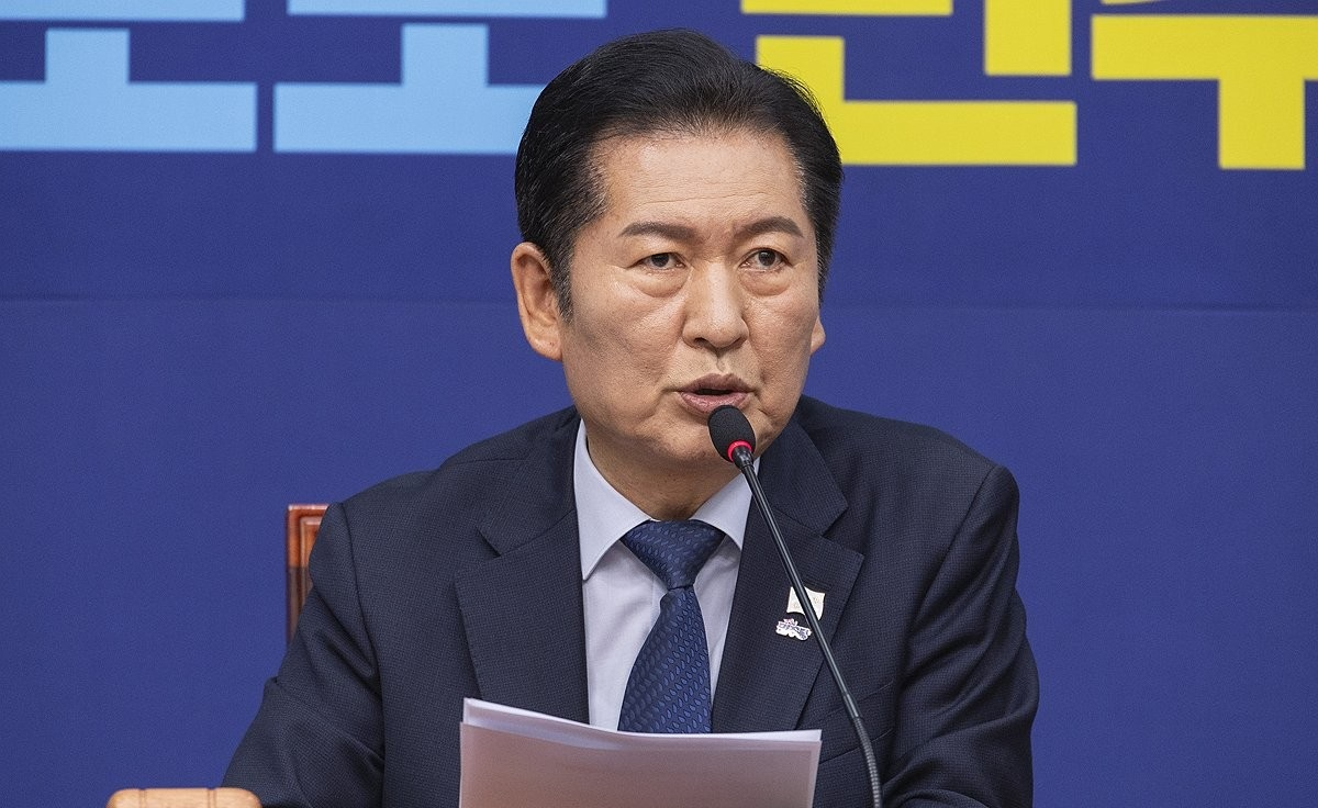 정청래 대표, 최고위원회의에서 발언(사진=연합뉴스)