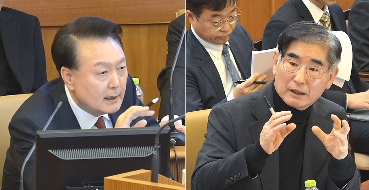 윤 대통령, 김용현 전 국방장관에게 직접 증인신문(사진=연합뉴스)