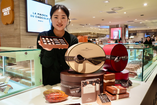 롯데백화점, 프랑스 수제 초콜릿 브랜드 팝업스토어 개장