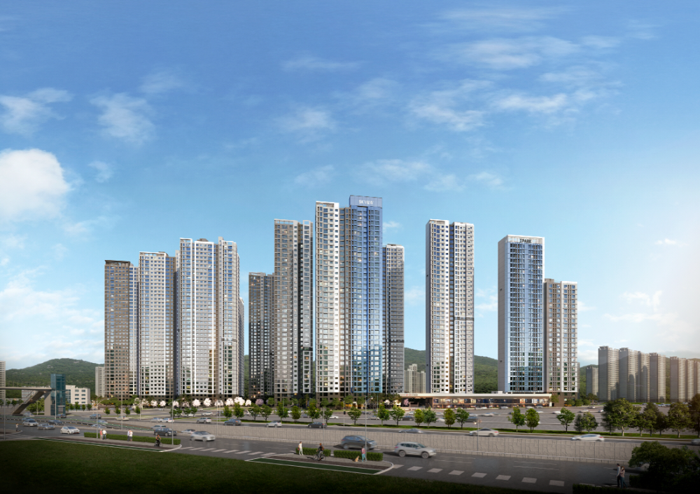 의왕시청역 SK뷰 아이파크 주경 투시도.